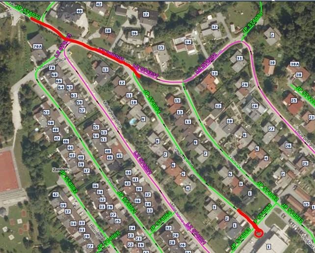 DELNA zapora dela občinskih cest – Liplinova ulica, Vegova ulica 1-2, Ulica pod gozdom 35-40 in Mlakarjeva ulica, od dne 28. 1. do dne 6. 2. 2019 med 7.00 in 17.00 uro
