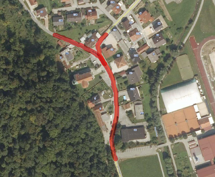 Začasna sprememba prometnega režima zaradi ureditve sterega vaškega jedra