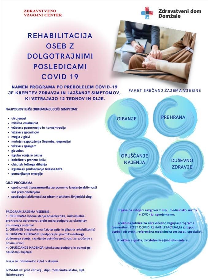 Rehabilitacija oseb z dolgotrajnimi posledicami COVID 19