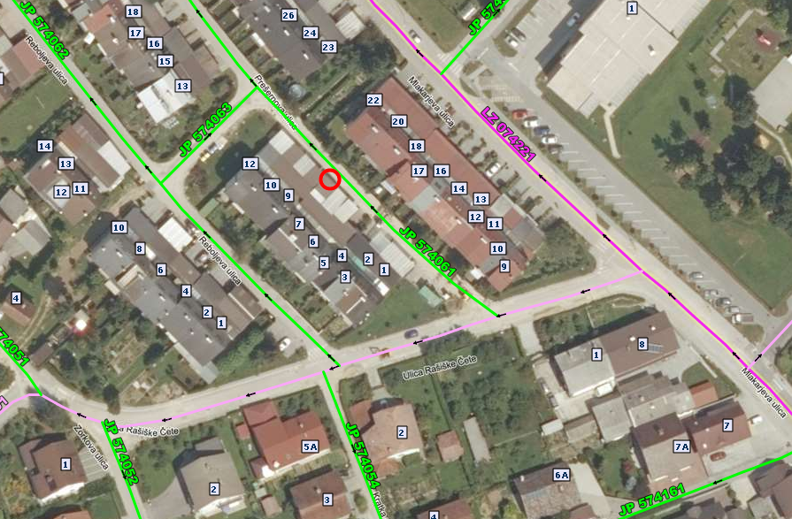Občasna polovična zapora Prešernove ulice v obdobju med 2.3.2021 in 2.7.2021