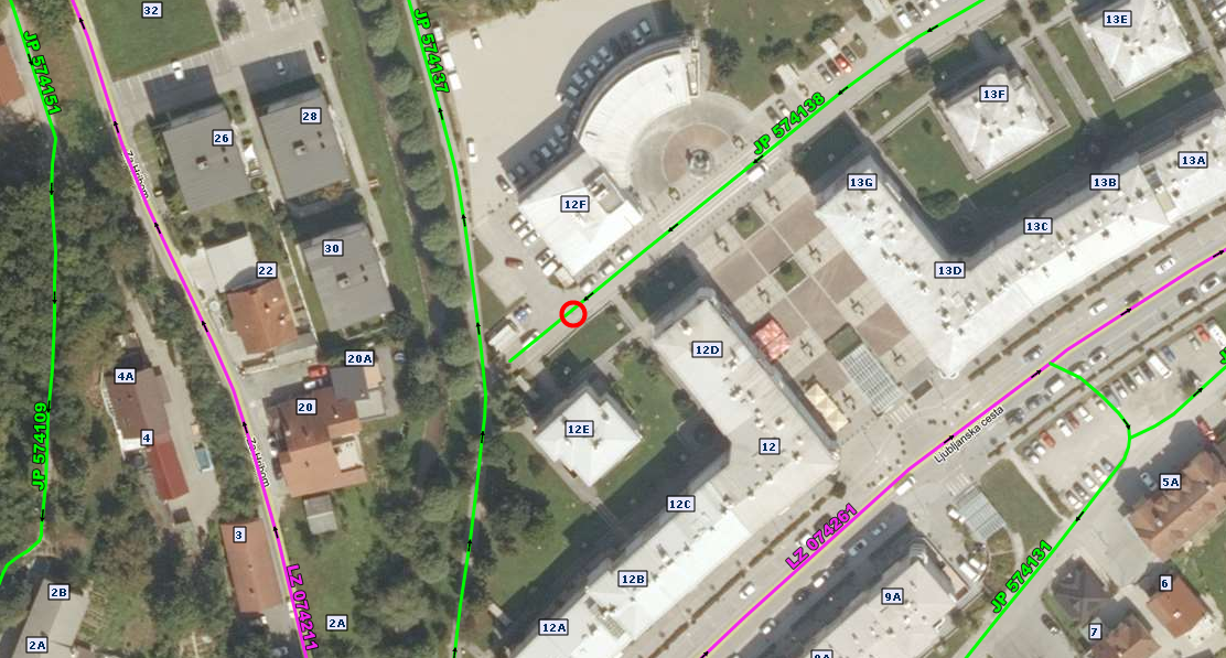 Polovična zapora Ljubljanske ceste v obdobju med 8.7.2021 in 20.7.2021