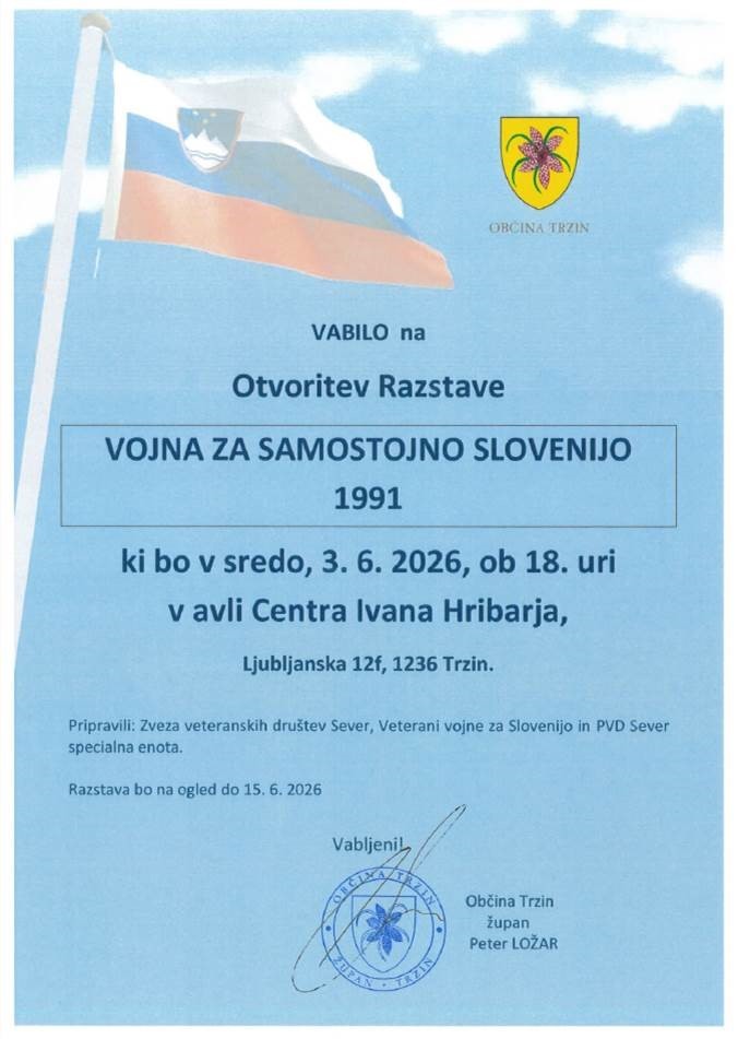 Otvoritev razstave VOJNA ZA SAMOSTOJNO SLOVENIJO 1991