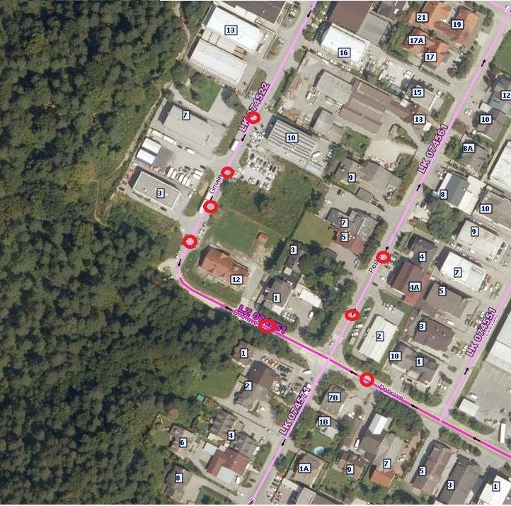 Polovična zapora lokalnih cest (Gmajna, Peske, OIC Trzin-Dobrave) od 14. do 24. 9. 2021