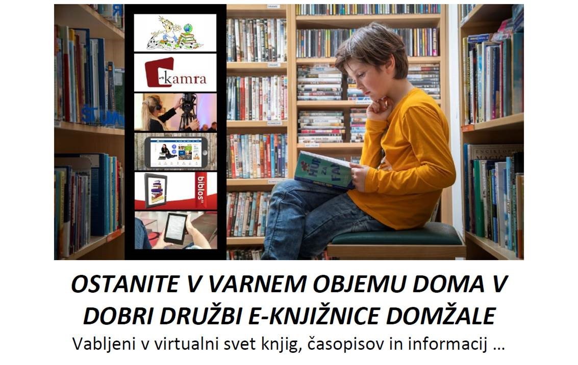 Obvestilo Knjižnice Domžale - VIRTUALNA KNJIŽNICA