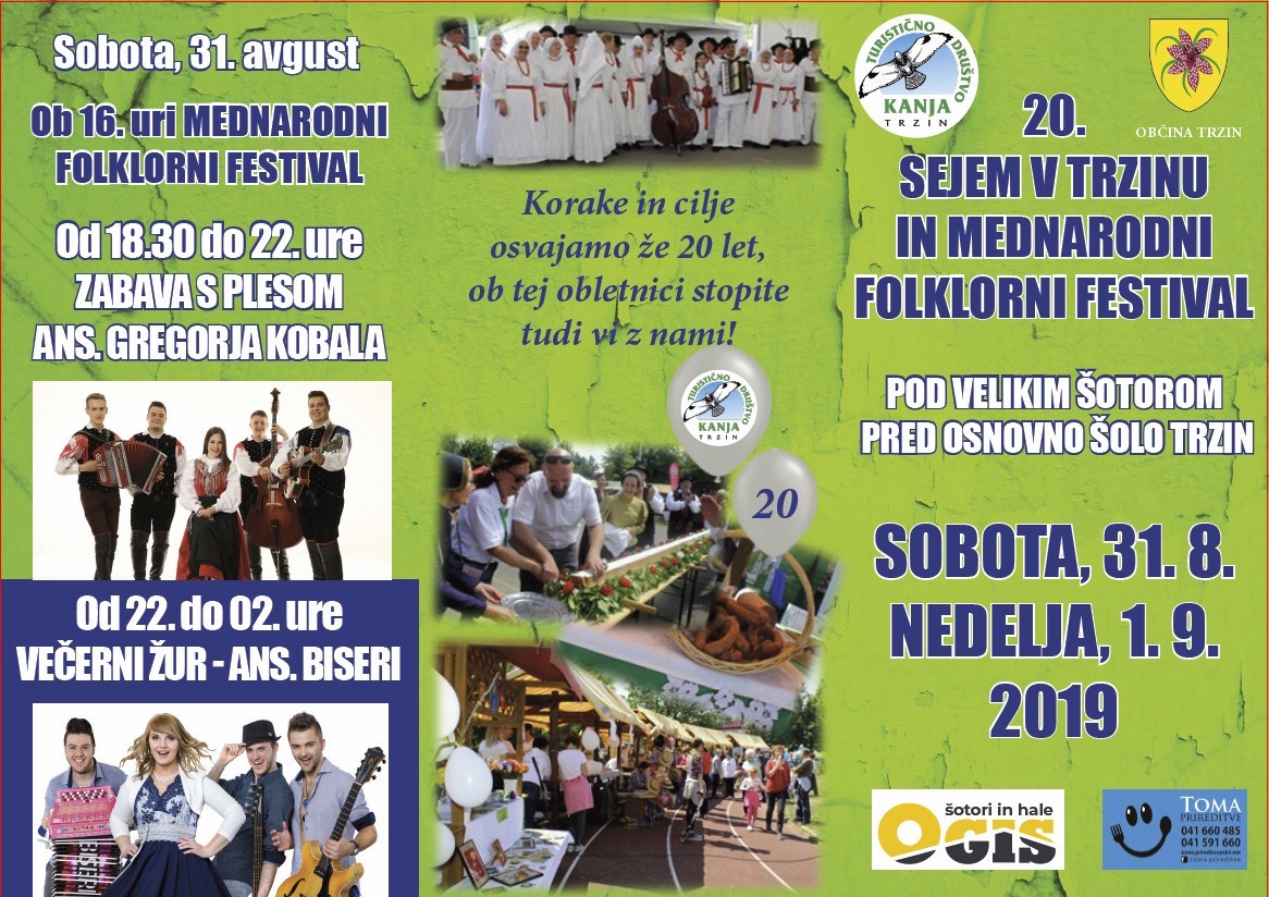 20. Sejem v Trzinu in 18. Mednarodni folklorni festival