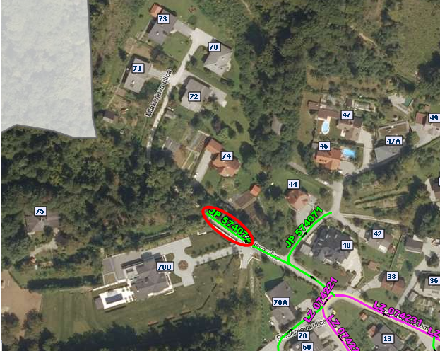 Polovična zapora Mlakarjeve ulice en dan v obdobju med 2.11.2020 in 6.11.2020